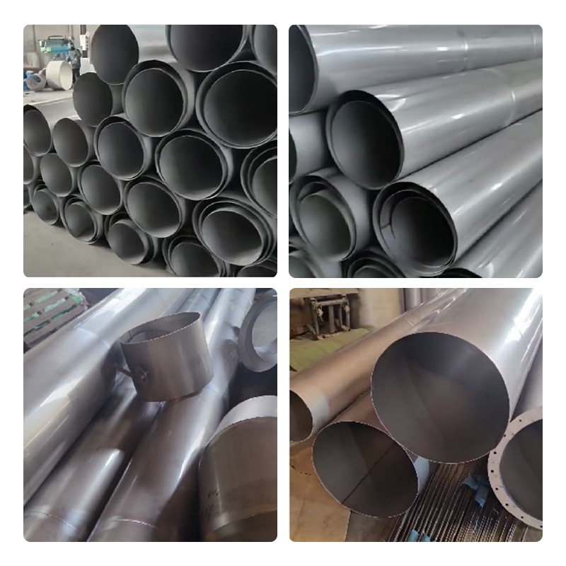 Stainless Steel Duct Wholesale Spiral Duct Processing 304 201 Stainless Steel Welded Pipe Production Ventilation Engineering Wind