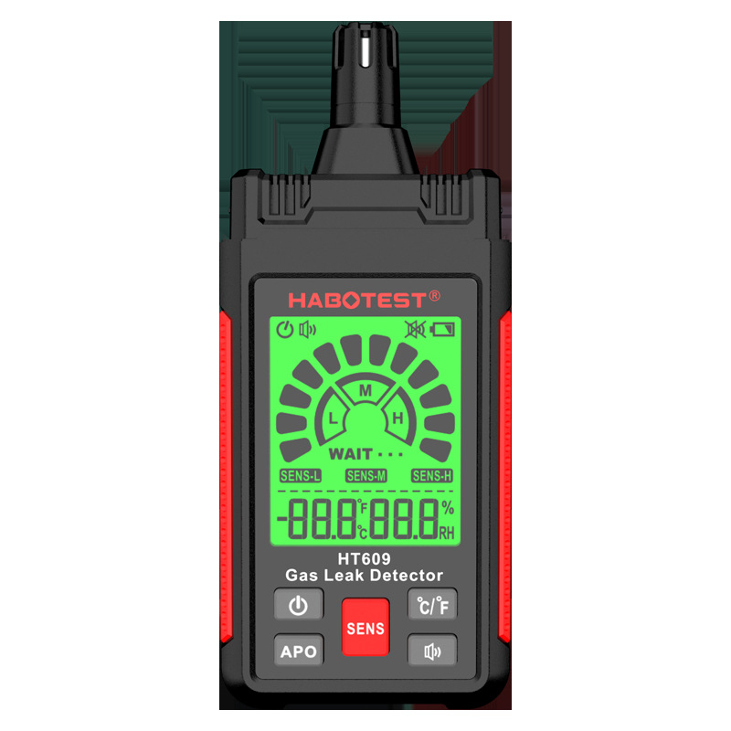 Huabo HT609 Natural Gas Gas Leak Detector combustible gas detector methane liquefied gas leakage cross-border