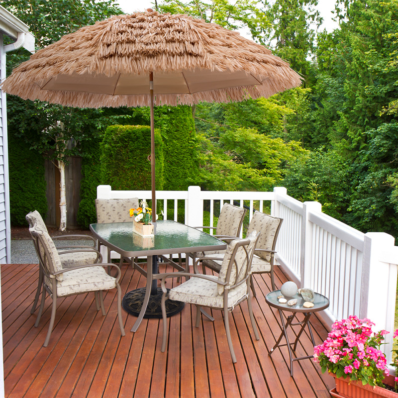 Straw Umbrella Scenic Spot B&B Farmhouse Courtyard Outdoor Umbrella Thatch Umbrella Villa Courtyard Garden Sunshade Straw Umbrella