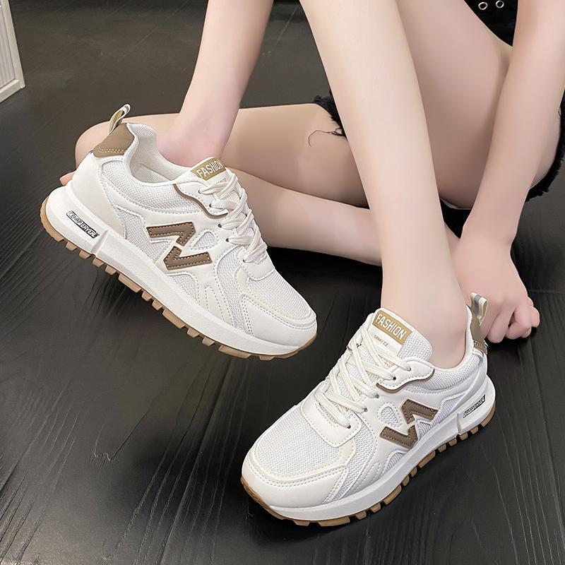 Women's Sneakers, Women's Shoes, Sports Shoes, Thick-Soled White Shoes, Women's New Versatile Sneakers, Lightweight Sneakers, Casual Shoes
