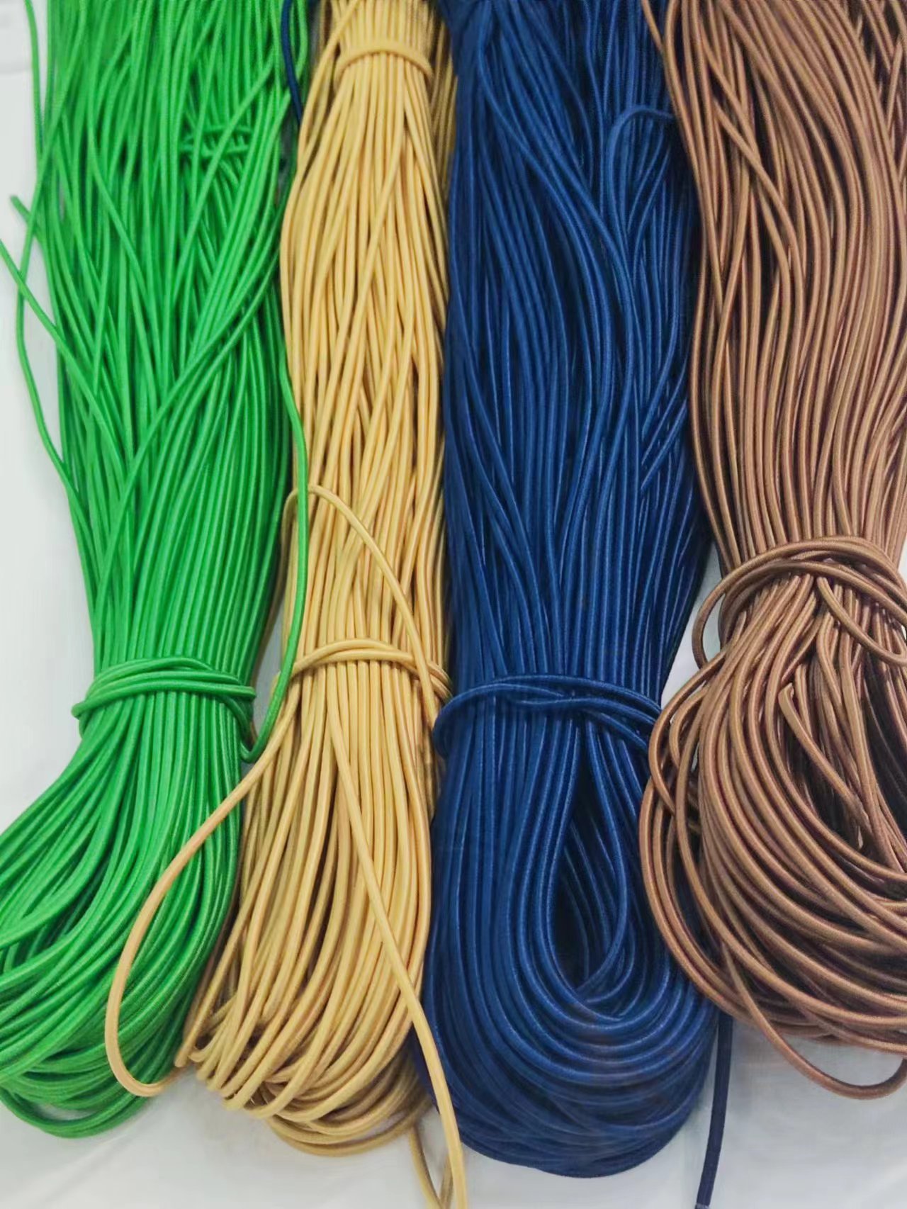 2.5mm round elastic stretch lazy shoelace hat pants elastic cord