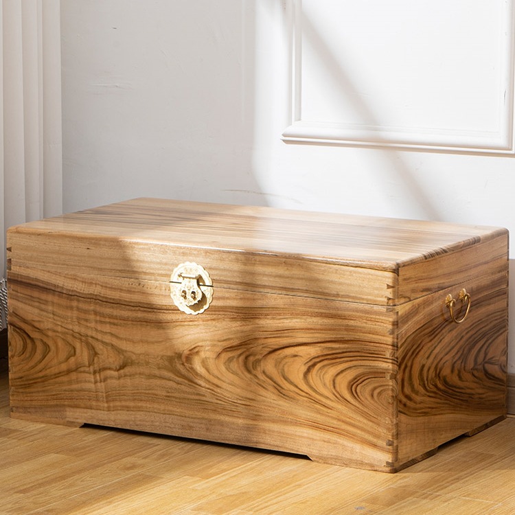 Camphor Wood Box, All Camphor Wood Solid Wood Storage, Calligraphy and Painting, Extra Large Home Wedding Dowry Suitcase
