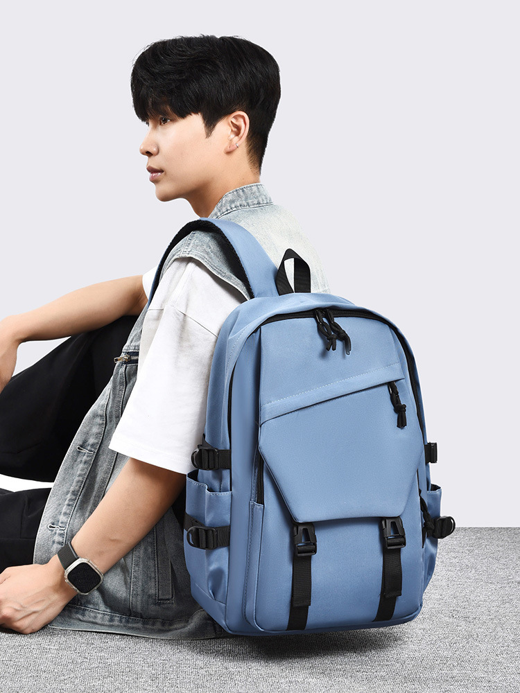 Cross-Border Schoolbags for Junior High School Boys, New Casual Travel Backpacks, High School College Students, Female Large-Capacity Computer Backpacks