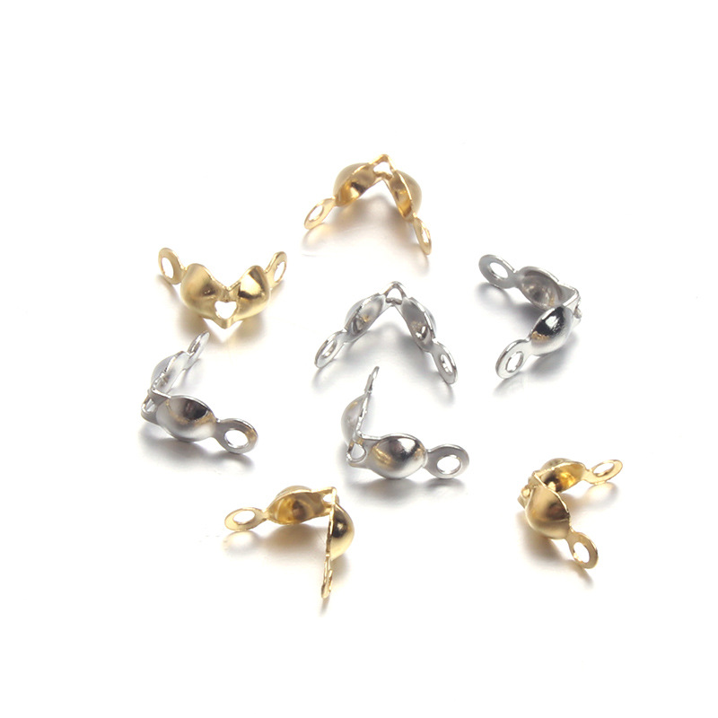 Electroplated Iron Buckle Pearl Necklace Finishing Buckle Bead Buckle Bracelet Jewelry Connecting Buckle DIY Handmade Essential Materials