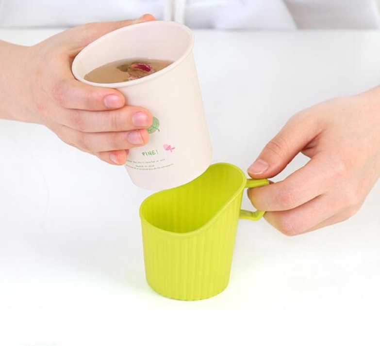 Disposable Paper Cup Drink Cup Thickened Cup Holder Plastic Cup Holder Boiling Water Heat Insulation Holder Cup Holder Wholesale