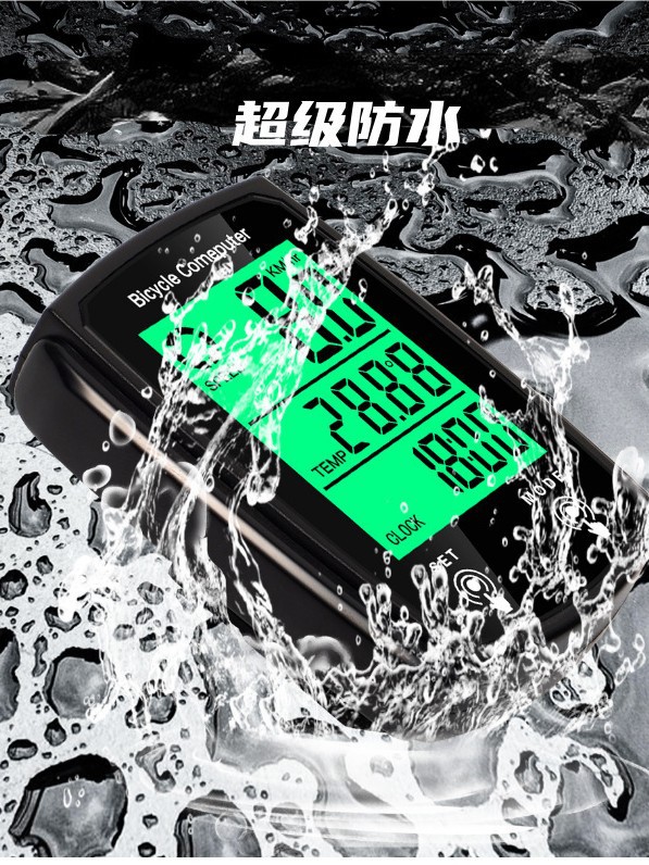 Popular Waterproof Luminous Backlight Display Touch Screen Bicycle Cycling Computer Real-Time Speed Mileage Timing