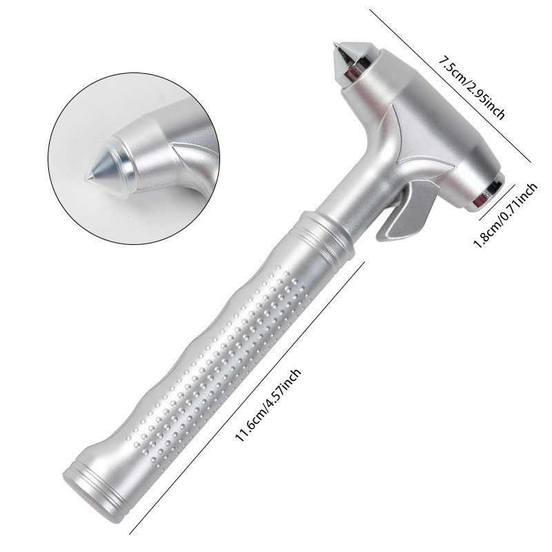 R3U Car Safety Hammer Escape Hammer Car Window Breaker to Break Glass Car Multifunctional Outdoor Life-Saving Hammer