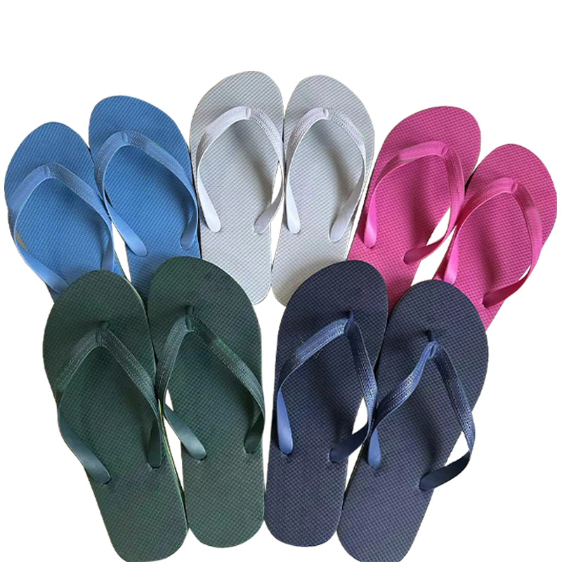 Summer Unisex Flip Flops Outer Wear Clip-on Sandals Outdoor Casual Beach Slippers Couples Solid Color Flip Flops