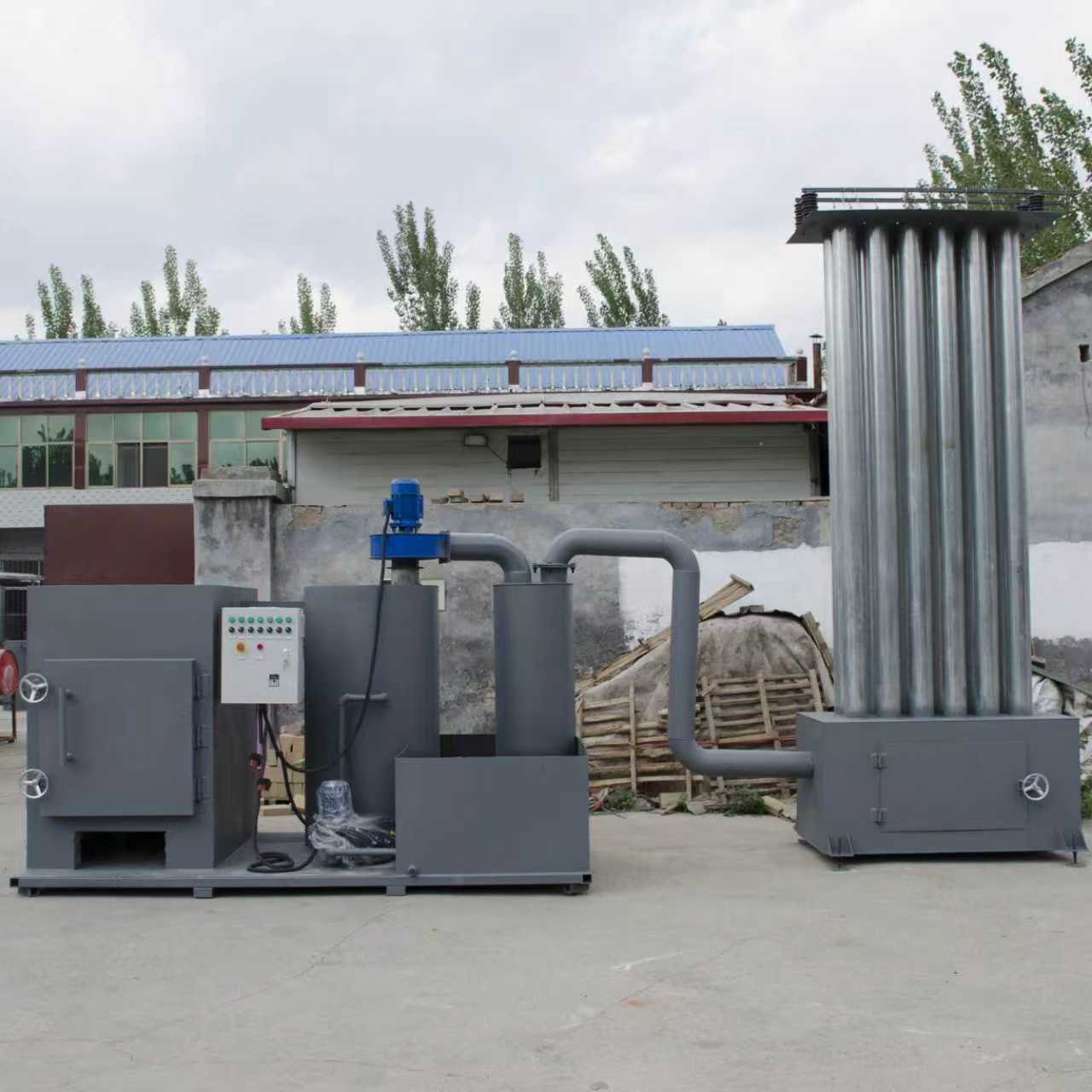 Large Rural Domestic Waste Incinerator, Medical and Domestic Waste Harmless Treatment Equipment, Field Crop Straw Incinerator