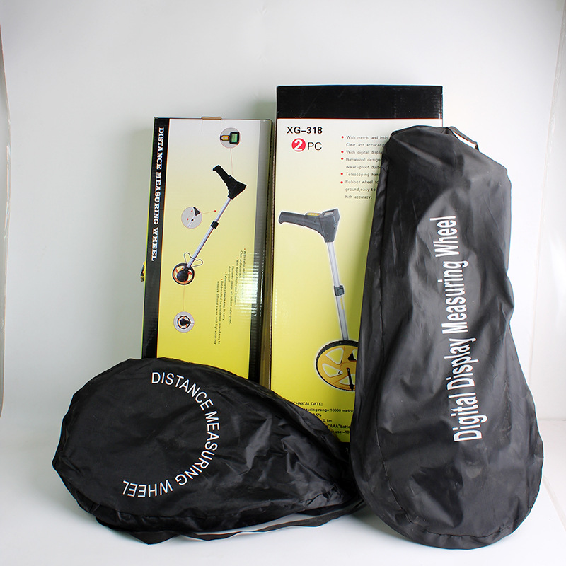 Hardware measuring tool meter meter hand-held mechanical distance measuring wheel size digital display folding hand push mu meter distance measuring wheel