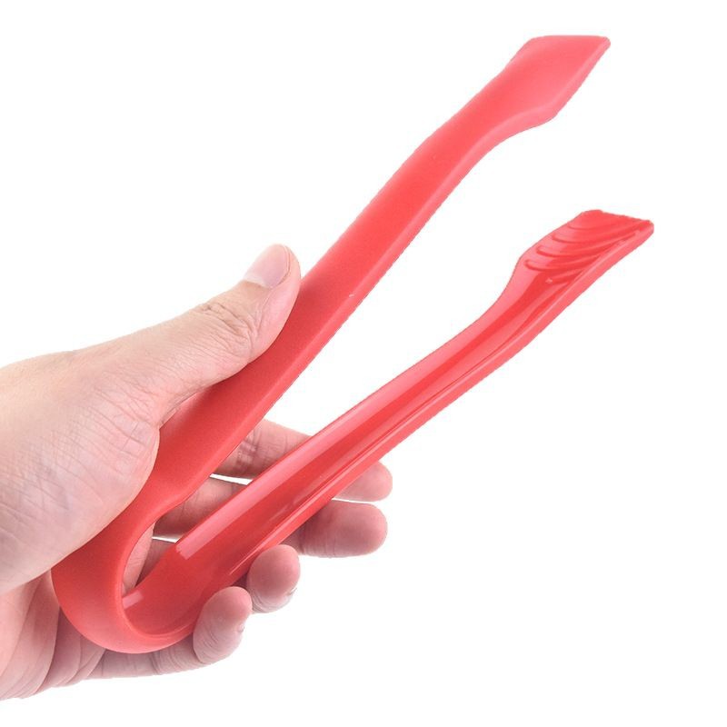 Colorful Plastic Food Tongs Three-Piece Set Non-Slip Salad Tongs Bread Cake Tongs Multifunctional Food Tongs Set Wholesale
