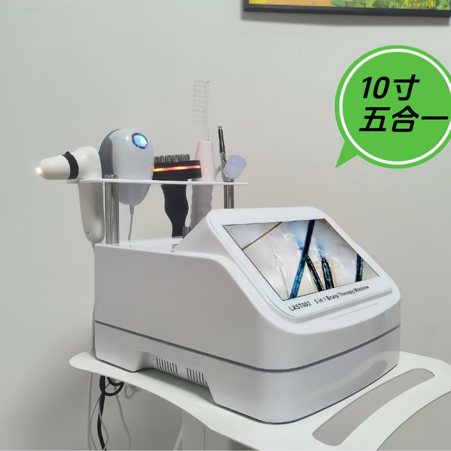 Cross-Border Foreign Trade Scalp Care Hair Follicle Detector High-Definition Hair Follicle Skin Detector Five-In-One Scalp Detector