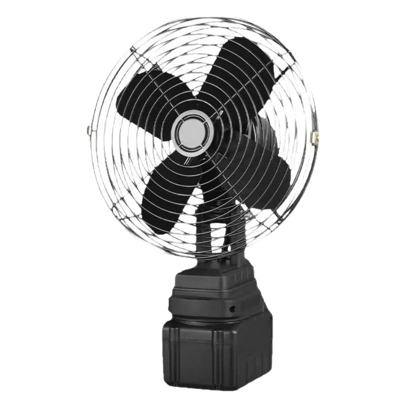 Lithium Battery Fan for Foreign Trade 8inch Metal Model, Rechargeable, High Wind Power, Portable for Outdoor Stalls, Camping, Long Battery Life