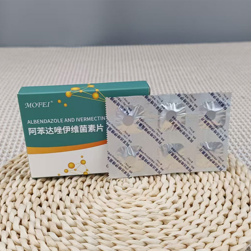 Mofei Albendazole Iviin Tablets Veterinary Internal and External Anthelmintic Medicine Internal and External Anthelmintic Medicine