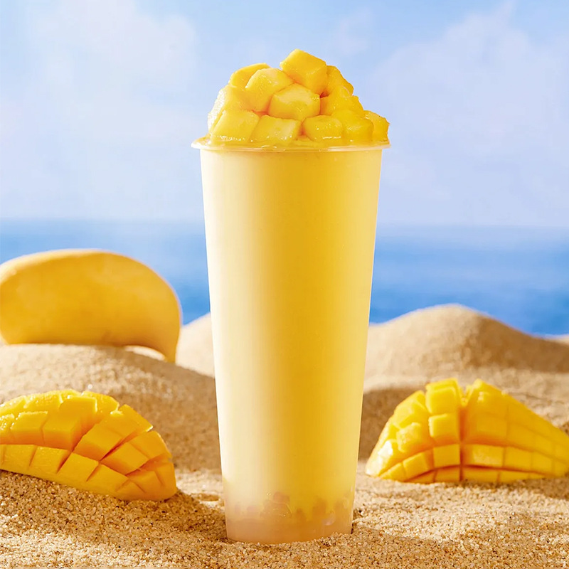 Taiwan farmers mango sauce 1kg milk tea shop raw materials commercial Yangzhi ganlu mango sauce net red dessert bottled wholesale