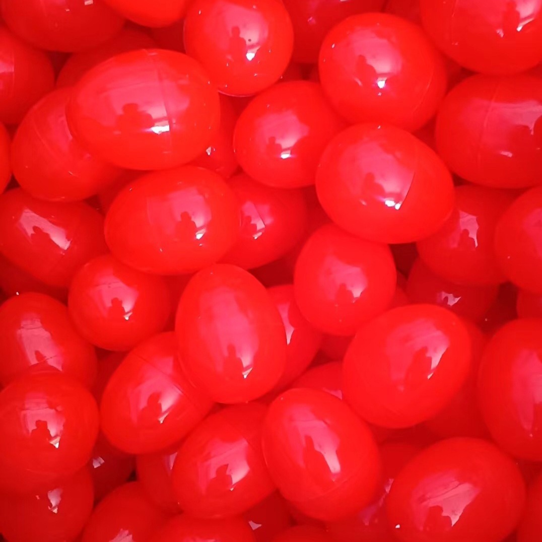 Wholesale Wedding Supplies Festive Double Happiness Red Eggshell Baby Birth Birthday Full Moon Plastic Eggshell Collection