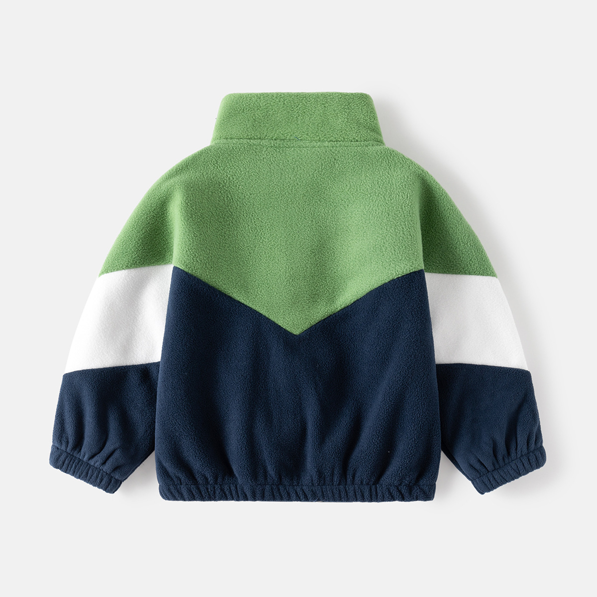 Foreign Trade Children's Clothing 2025 Autumn New Children's Fleece Jacket Boys' Color-Blocked Casual Tops Wholesale