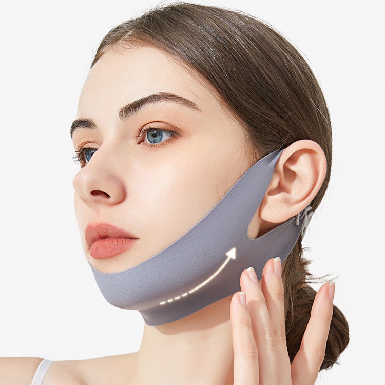 in stock Face Lift Mask French Pattern Sleep Ear Hanging Bandage Full Face Anti-sagging Face V Face Lift Tight