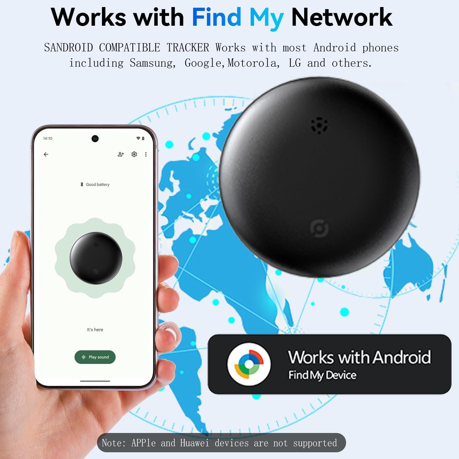 Cross-Border Google Locator Key Bag Anti-Lost Finder Suitable for Android Global Tracker