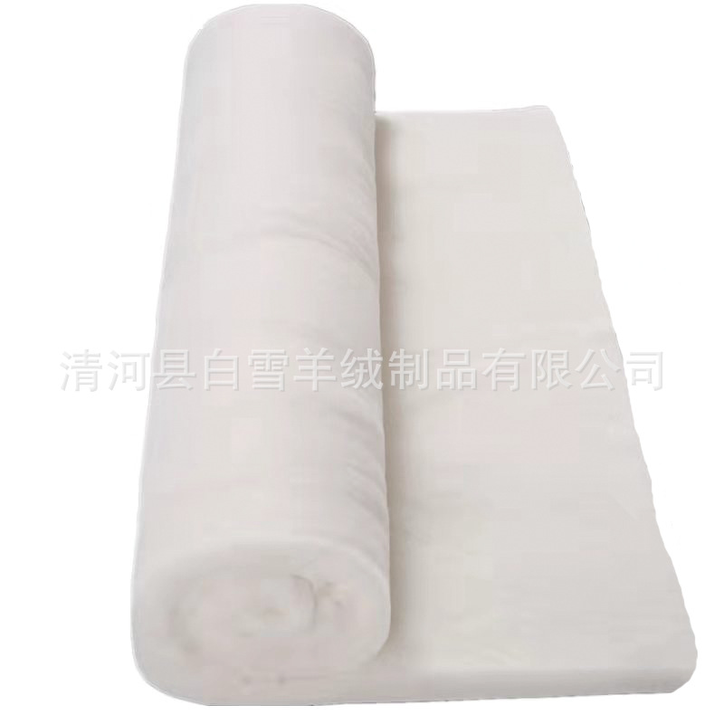 Alpaca wool cotton double-sided composite lining in stock 120g 150g soft high-grade cotton-padded jacket special washable