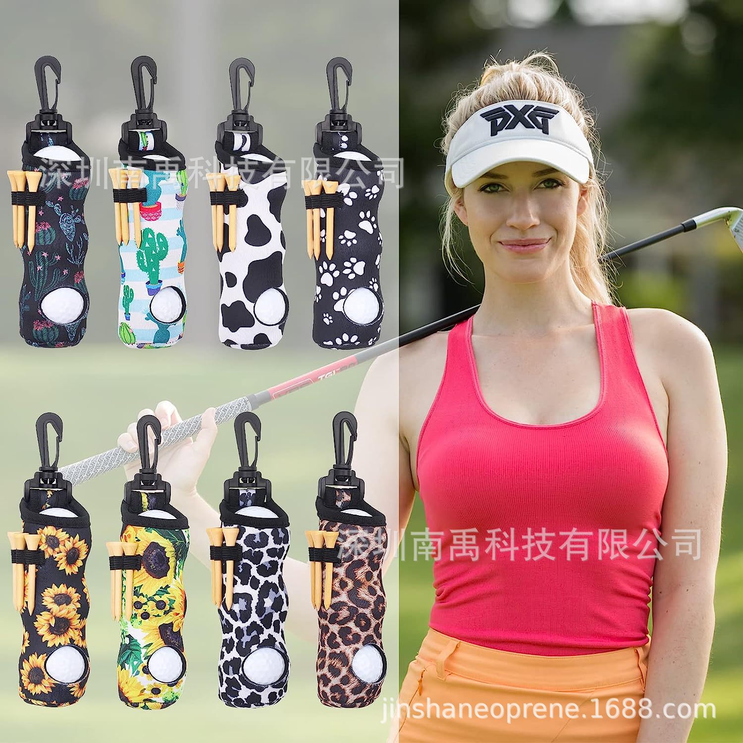 Factory wholesale diving material Golf Ball Cleaner Pouch