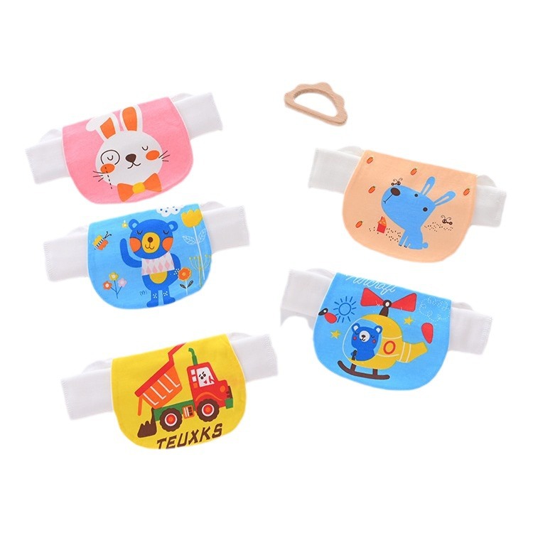 Baby cotton sweat towel kindergarten children's printed gauze pad back towel large gauze sweat towel factory wholesale
