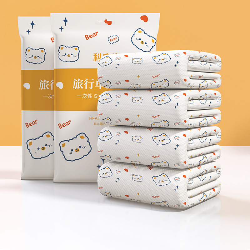 Travel Disposable Bed Sheet Quilt Cover Pillowcase Four-piece Set suit Homestay Hotel Hotel Bedding Thickened Extra Large