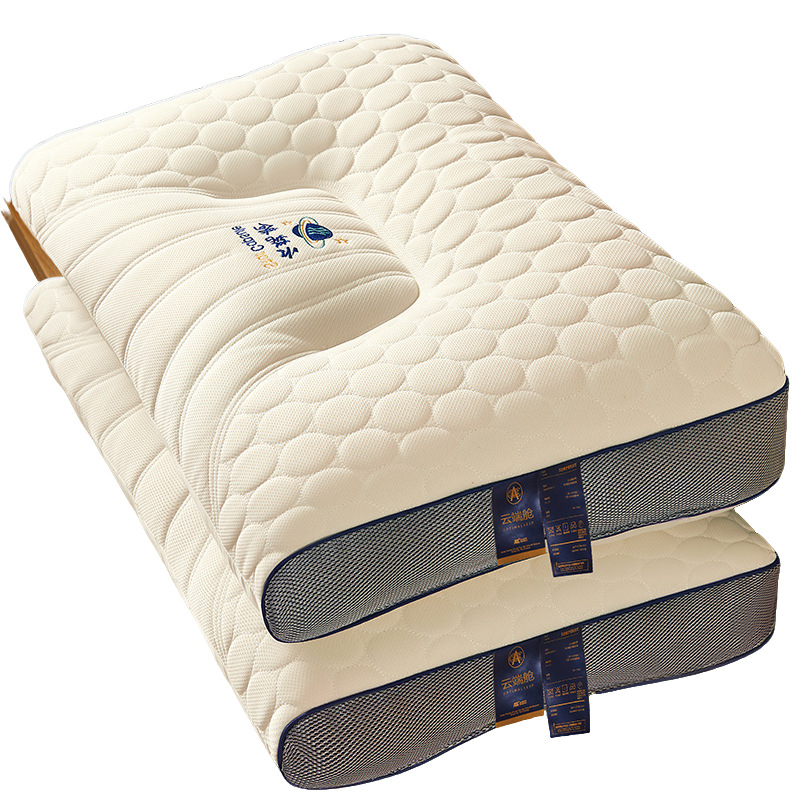 Thai Latex Pillow Cervical Spine Pillow Core Rectangular Neck Protector Pair Household Natural Rubber Single Dormitory Student