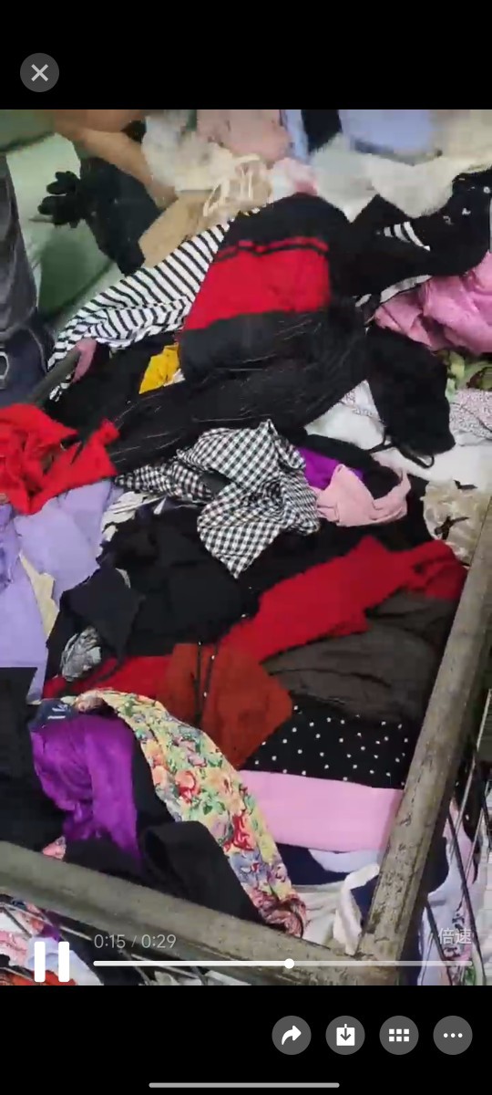 Second-Hand Clothes Old Export to Africa Cross-Border Supply Live Cotton Dress Short Girl Dress Cotton Dress