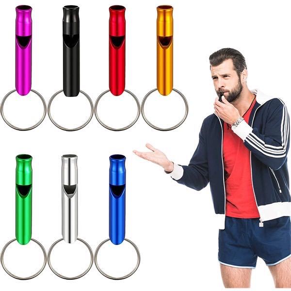 Small Aluminum Alloy Whistle Life-Saving Whistle Survival Fire Whistle Training Whistle Wholesale