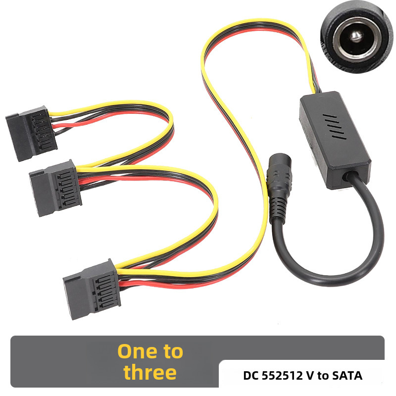 Adapter DC 5525 to hard disk cable DC to SATA hard disk cable DC 12V to SATA 12V to large 4PIN