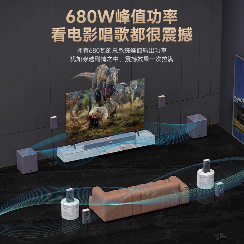 Yiyang A10Pro Classy Home Theater Karaoke Set Echo Wall Home External Projector Speaker Living Room