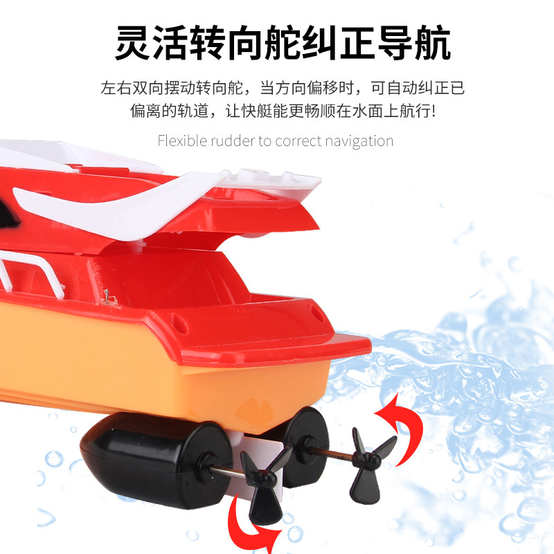 Wireless Remote Control Boat Speedboat Water Electric Toy High Speed Rowing Boys' Speedboat Lasting Endurance Summer Water Play