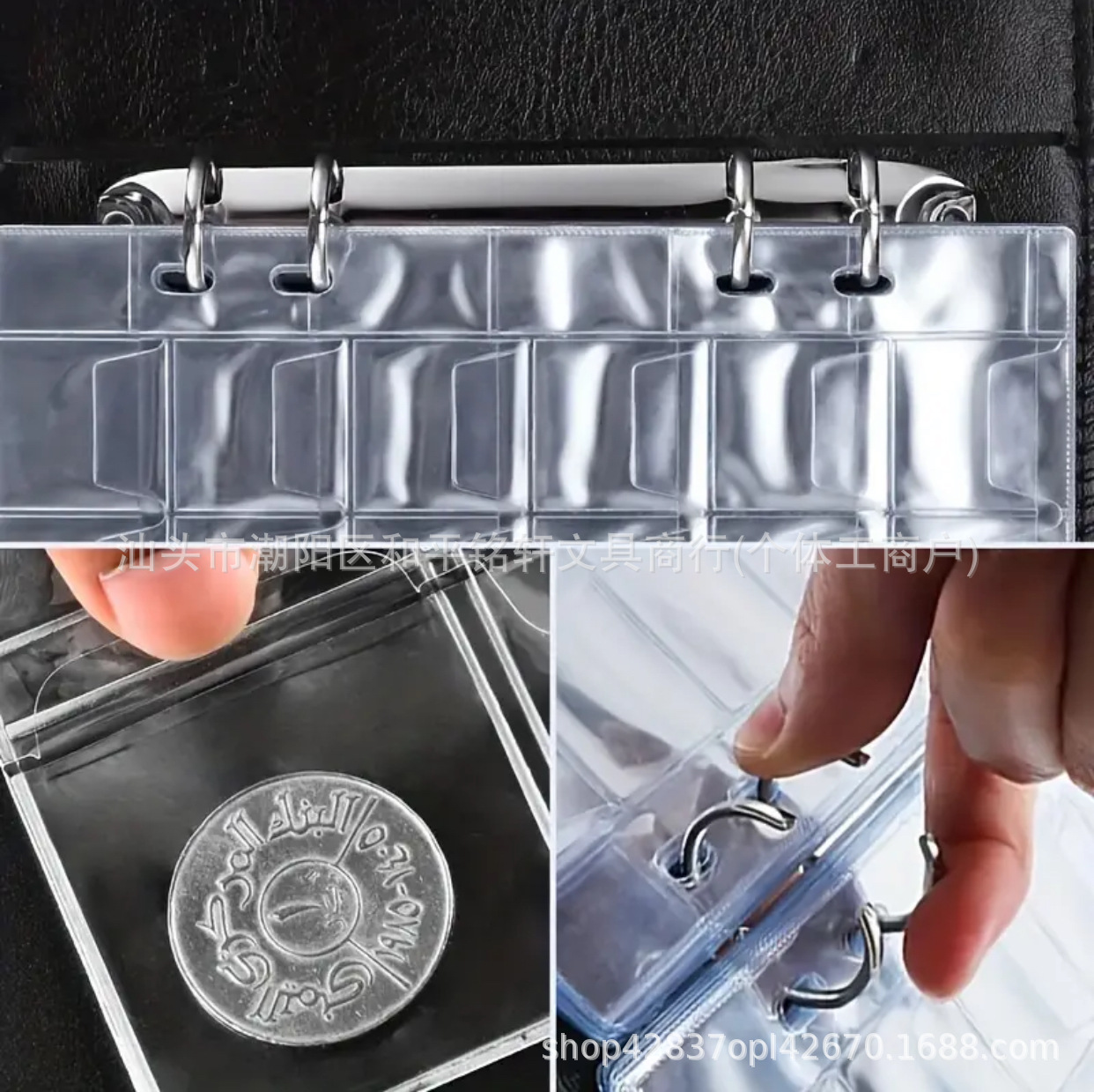 Cross-border Direct Supply 240-grid Coin Loose-leaf Book Commemorative Coin Collection Book Silver Dollar Protection Book Coin Medal Collection Book