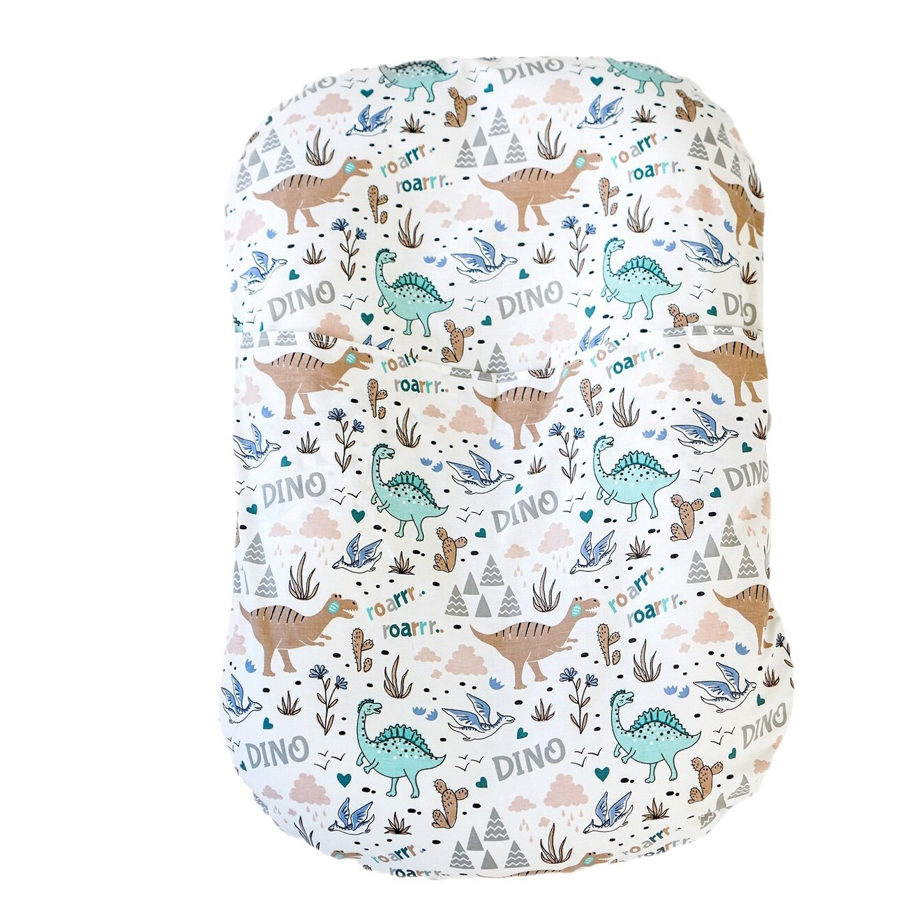 Ins Oval Baby Anti-Jump Bionic Bed Digital Printing Newborn Bed Mid-Bed Removable and Washable Cloth Cover Customization