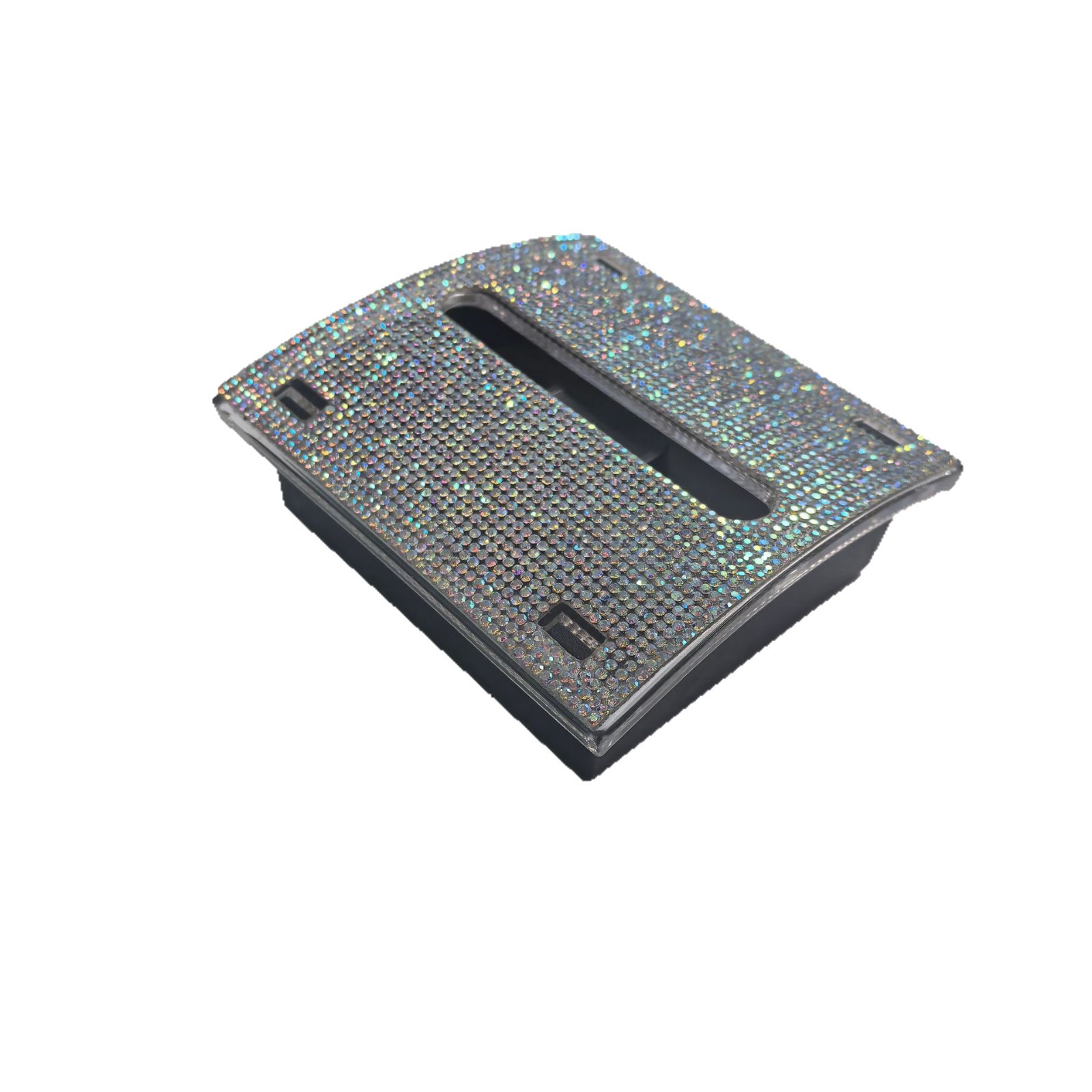 Diamond-Studded Sticky Note Holder Plastic Sticky Note Holder Reusable Sticky Note Box Tissue Box