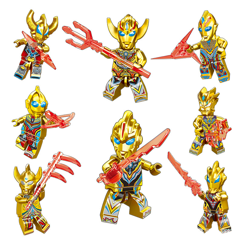 Cross-Border Ninja Warrior Superhero Military Doll Single Building Block Assembly Toy Special for Foreign Trade