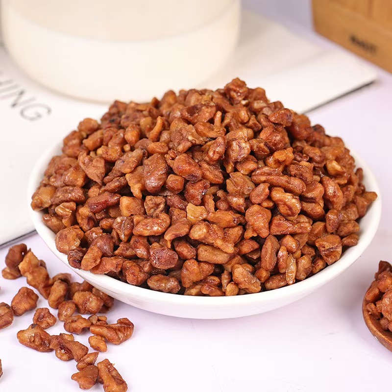 2024 Walnut Kernels Coarsely Crushed 500g Snack for Pregnant Women and Children Nut Amber Walnut Meat Sugar-Free Nutritional Original Flavor