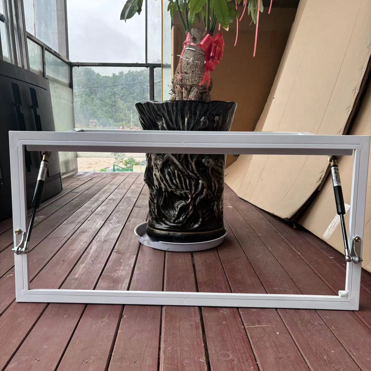 White Window Suspended Flip Soundproof Window Small Window Bedroom Bathroom Living Room Room Balcony Window Container Window