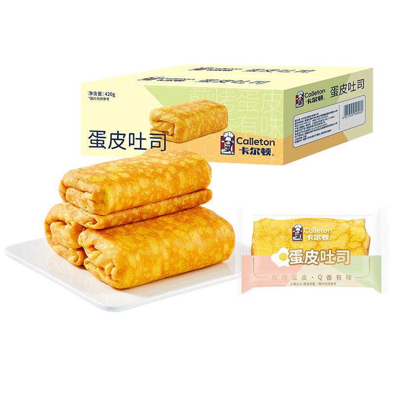 Carlton egg Peel toast toast bread breakfast snack pastry snack cake food 420g