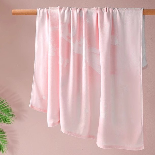 Baby Blanket Bamboo Fiber Baby Summer Thin Ice Silk Summer Cool Quilt Air Conditioning Small Quilt Children's Nap Blanket