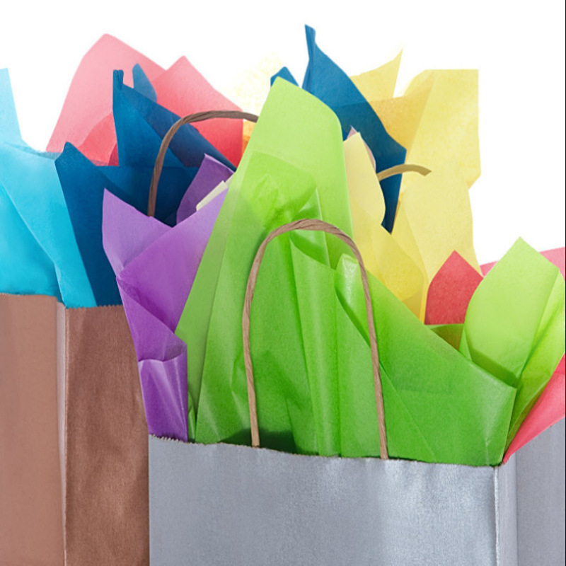 Factory Direct Sales 14g/17g 100% pure wood pulp color copy paper tissue paper color tissue paper