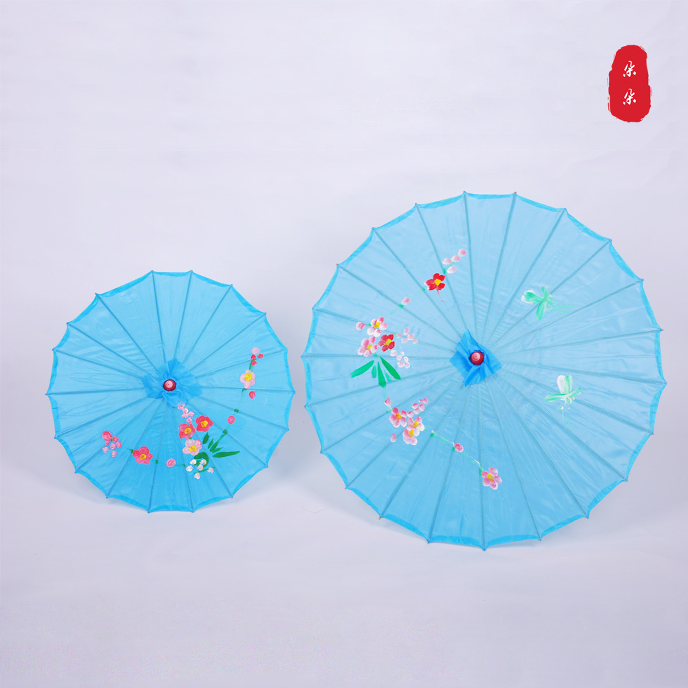 Classical Craft Umbrella Silk Cloth Outdoor Ceiling Decorative Oil Paper Umbrella Catwalk Dance Props COS Chinese Style Cheongsam Umbrella