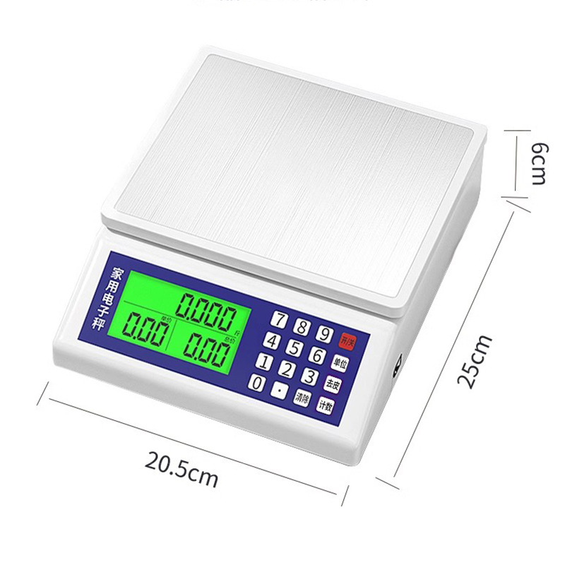 Wholesale 20kg Pricing Scales for Selling Vegetables at Stalls, Weighing Electronic Scales for Commercial Use, Business Use, Household Use, Fruit Small Bench Scales
