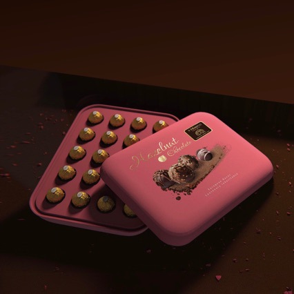 Cross-Border Chocolate Pulp Packaging Box Environmentally Friendly and Biodegradable Heaven and Earth Cover Chocolate Pulp Packaging Box