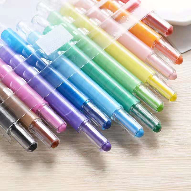 Bulk rotating crayons manufacturers supply rotary painting stick crayons 24-color rotating crayons student stationery wholesale