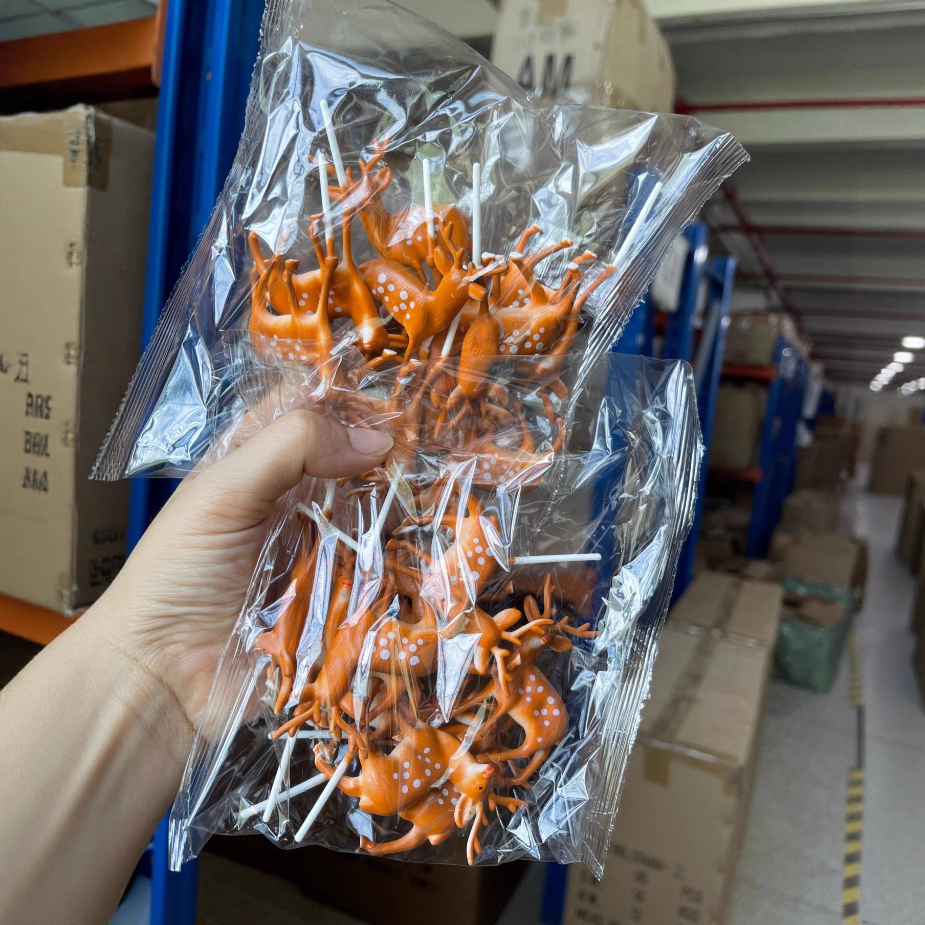 Christmas Cake Decoration Potted Plant Decoration Large Deer Reindeer Santa Claus Gift Snowman Christmas Tree Pine Branches