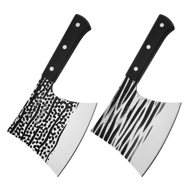 Runjianghu Hand-Forged Bone Chopping Knife Butcher Bone Chopping Knife Household Sharp Chopping Knife Ax Knife Stainless Steel