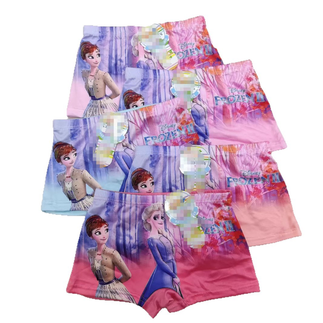 Cute cartoon children's underwear milk silk children's underwear boys boxers girls boxers factory direct sales