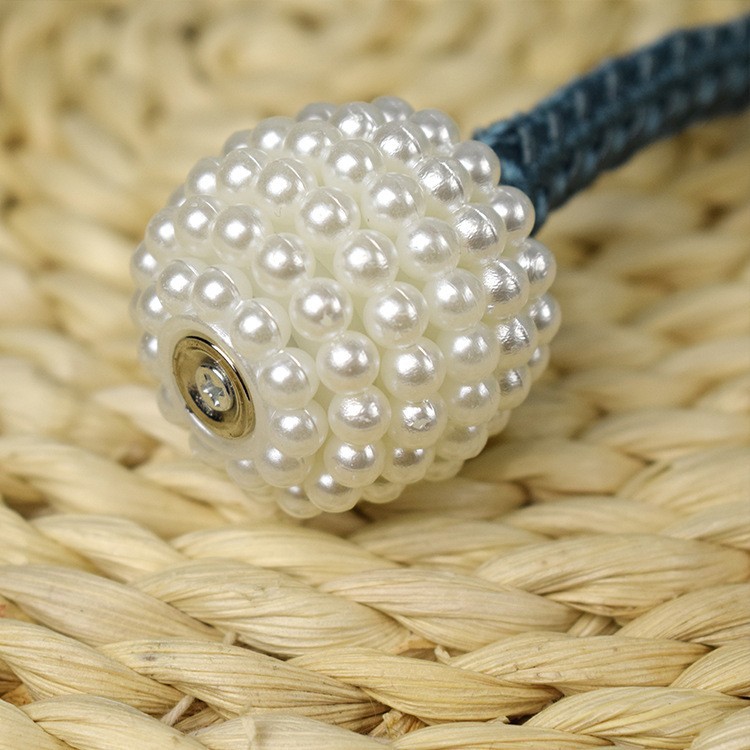 Cross-border Amazon New Simple Pearl Magnetic Buckle Strap Personalized Creative Pearl Magnetic Buckle Punch-free Strap